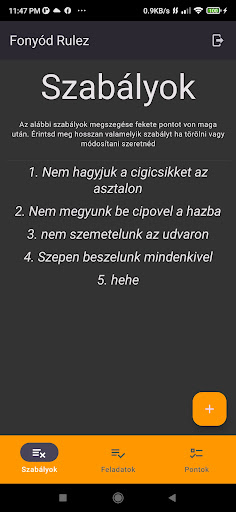 Android application Fonyód Rulez screenshort