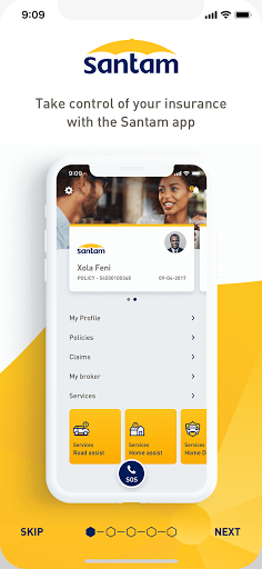 Android application Santam app screenshort