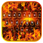 3D Flaming Fire Keyboard Theme  Icon