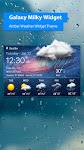 screenshot of live weather widget accurate
