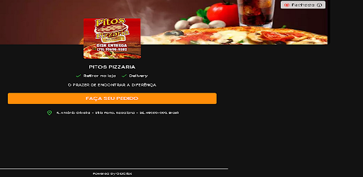 Android application Pitos Pizzaria screenshort