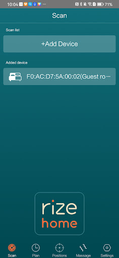 Android application Rize Beds screenshort