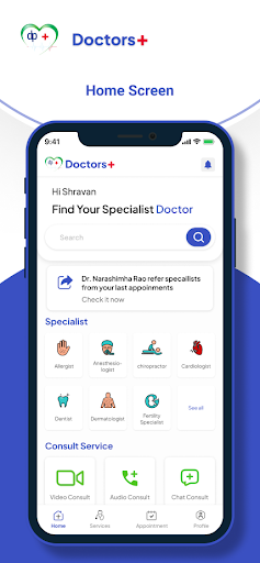 Android application DoctorsPlus screenshort