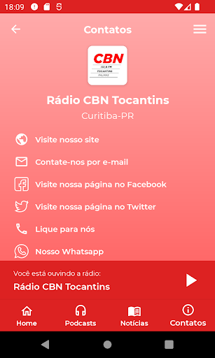 Rádio CBN Tocantins Screen 3