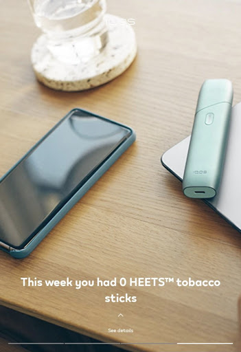 Android application IQOS app: Device companion screenshort