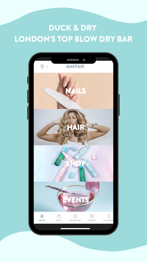Android application Duck & Dry: Salon Booking App screenshort