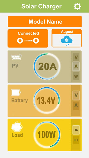 Android application ECO Solar screenshort