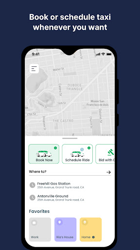 Android application Ride screenshort