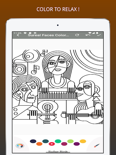Surreal Faces Coloring Book