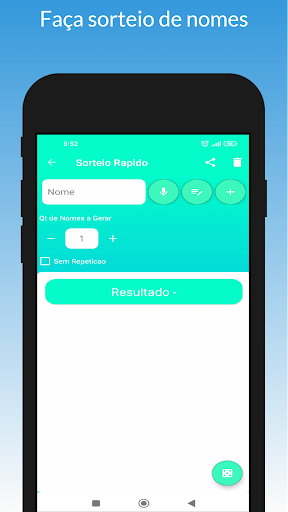 Sorteio Rápido Números Nomes