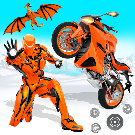 Lae alla Snow Mountain Moto Bike Transform Robot Bike Games APK