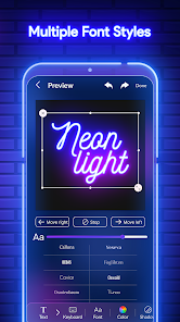 Captura 3 Lightboard:Scrolling Neon Text android