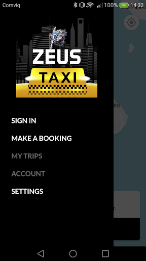 Android application Taxi Zeus screenshort