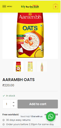 Buy One Gram WholeSale Screen 2