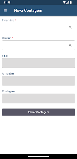 Android application Inventário Contagem screenshort