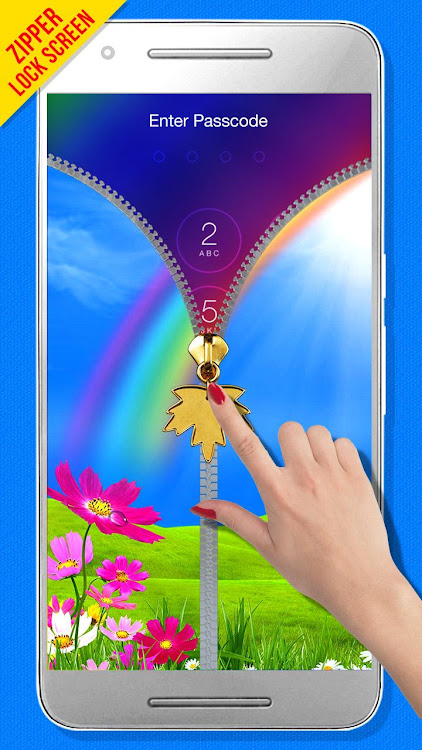 Rainbow Zipper Lock Screen - 4.0 - (Android)