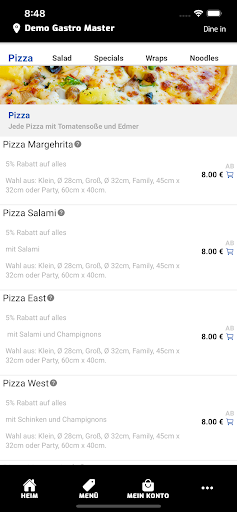 Demo - Gastro Master Screen 3