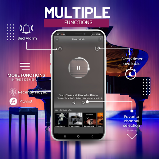 Screenshot of Piano Music Radio