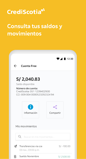 CrediScotia Financiera Screen 2