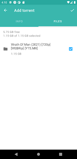 BTorrent Screen 2