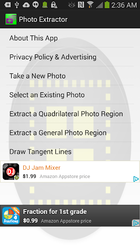 Android application Photo Extractor screenshort