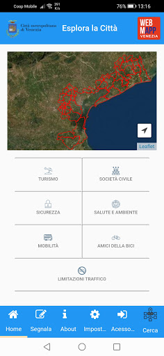 Android application WebMapp Venezia screenshort