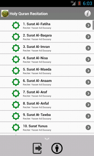 Holy Quran Recitation 3 Screen 2