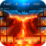 Flame Dark Bats Keyboard Theme icon