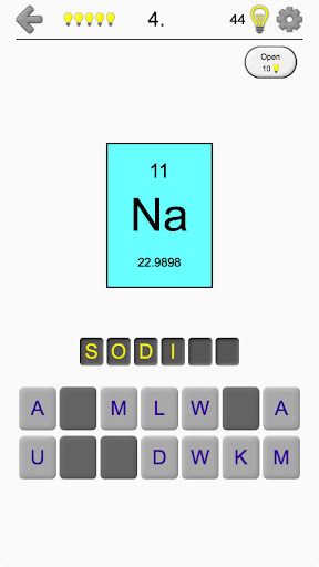 Chemical Elements Screen 3