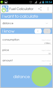 Fuel Calculator Screenshot