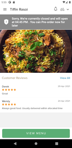 Tiffin Rasoi Barry Screen 2