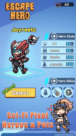 Game screenshot Escape Hero - Puzzle Pixel RPG apk download