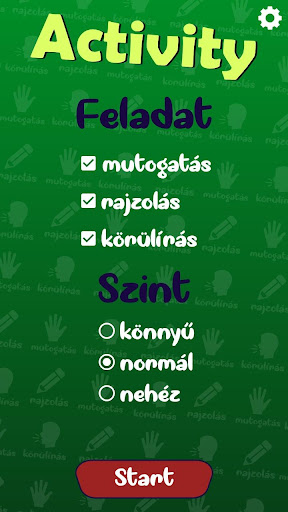 Android application Activity - A társasjáték screenshort