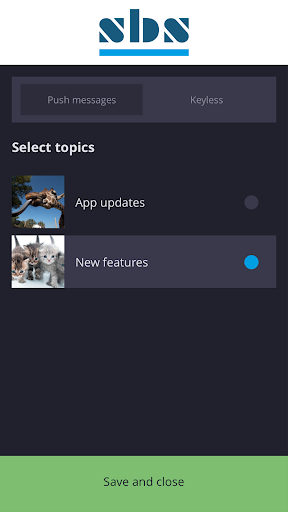 Android application SBS Digital Key screenshort