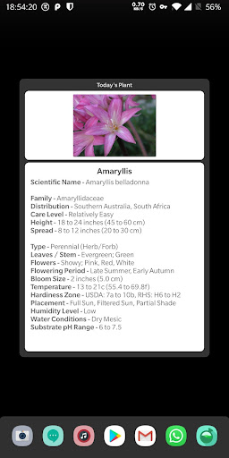 Android application Indoor Plant Widget screenshort