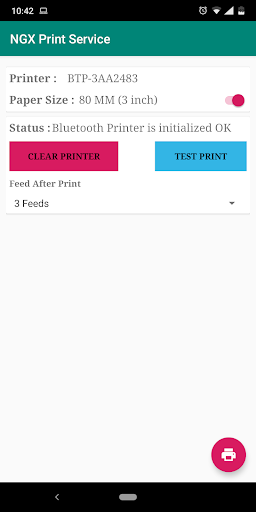Android application NGX Printer Service screenshort