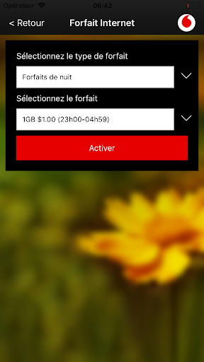 Vodacom RDC app Screen 2