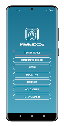 Android application Parafia Skoczów screenshort