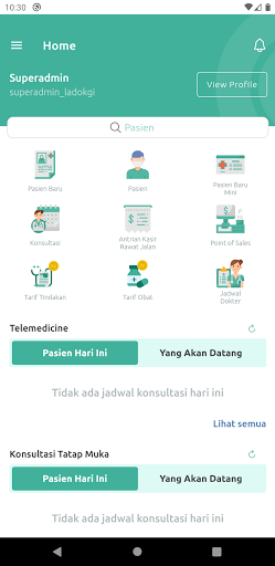 SIMRS RSGM LADOKGI TNI AL R.E. Screen 3