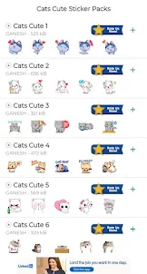Cats Cute Stickers - Version 2