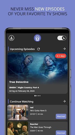 Android application MMDb - Track Movies & TV Shows screenshort