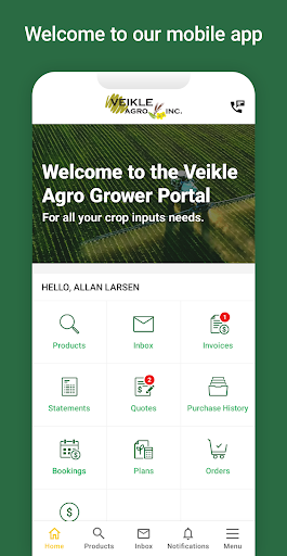 Android application Veikle Agro screenshort