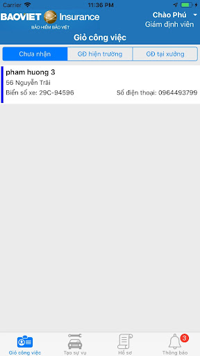 Baoviet AutoClaim Screen 3