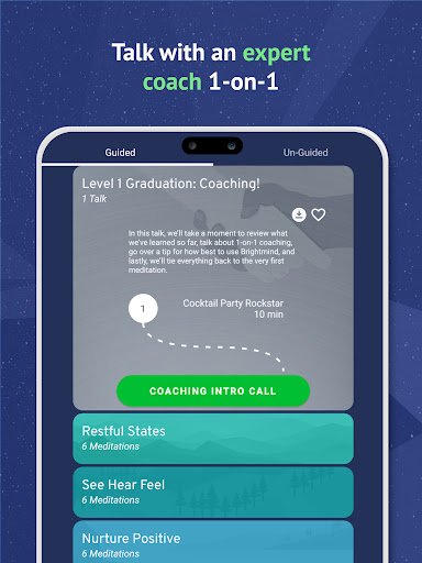 Screenshot of Brightmind Meditation