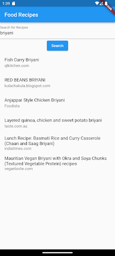 Food Recipe Screen 3