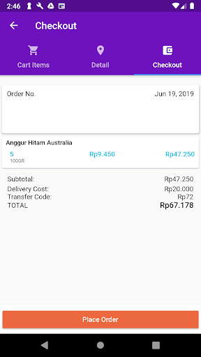 Test Pasar Segar App