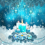 Cover Image of Download Winter Blue Candle - Wallpaper  APK