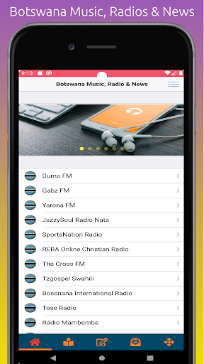 Android application Botswana Music, Radios & News screenshort