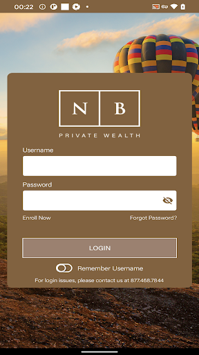 Android application NB Private Wealth screenshort