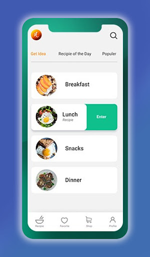 Android application ReciPal screenshort
